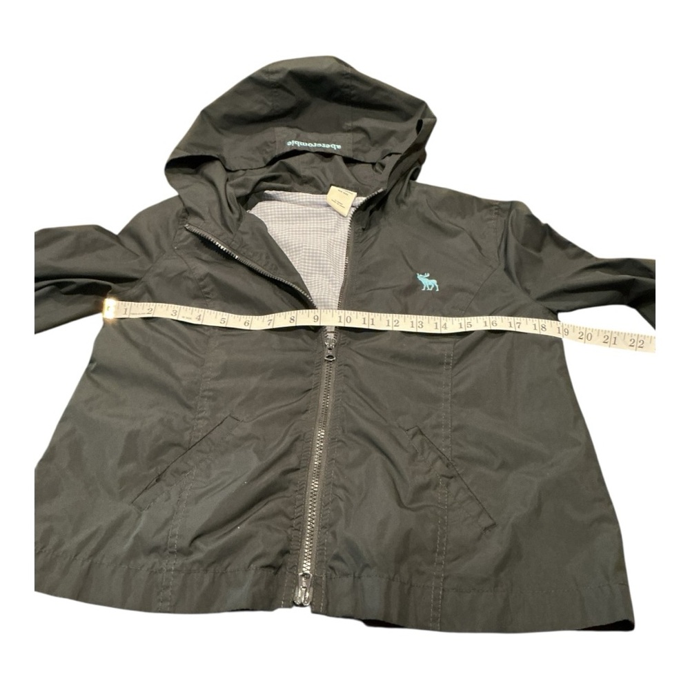 Abercrombie & Fitch Boys Hooded Zip Jacket Dark Olive Green Size XL (Youth) - Picture 3 of 6